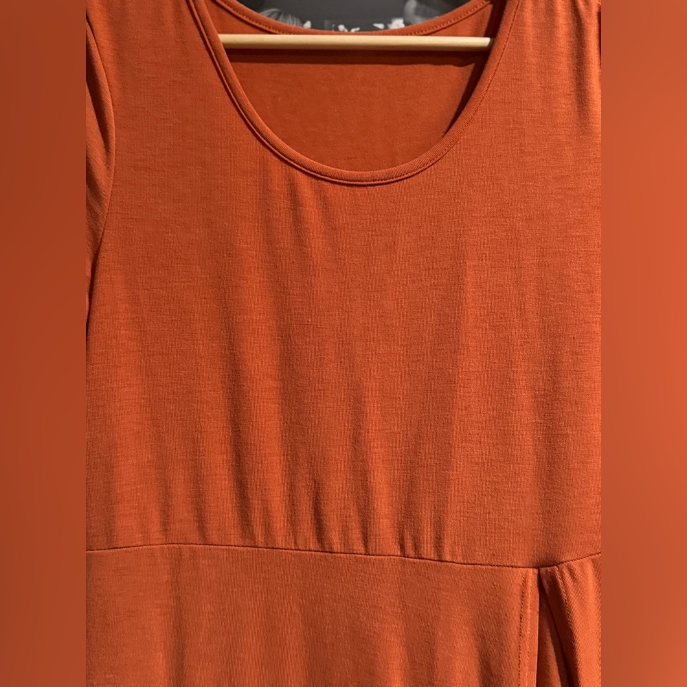 A Classy Chic Boutique Orange Short Sleeve Pajama Set - Picture 9 of 13